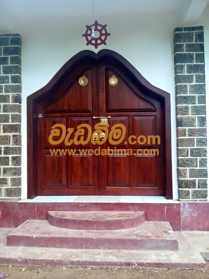 Wooden Door Design in Ratnapura