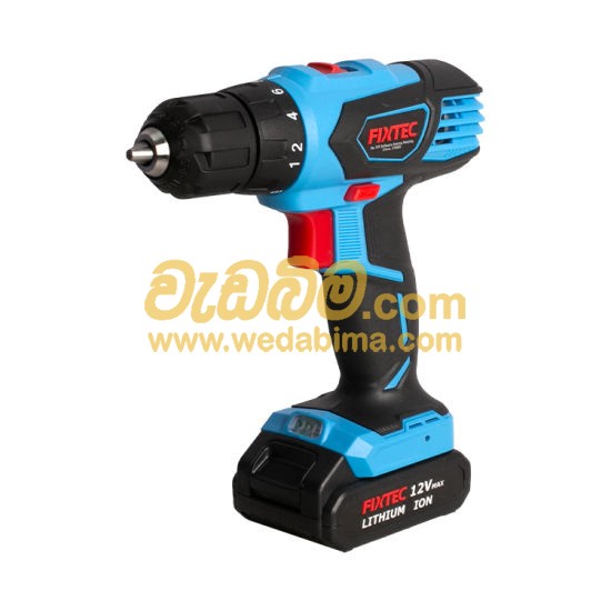Fixtec Electric and Impact Cordless Drill 12V