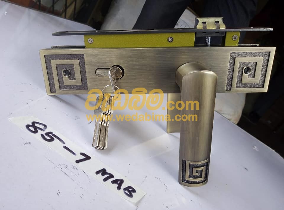 Cover image for Door lock and handle