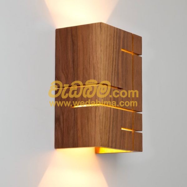wood wall lamp