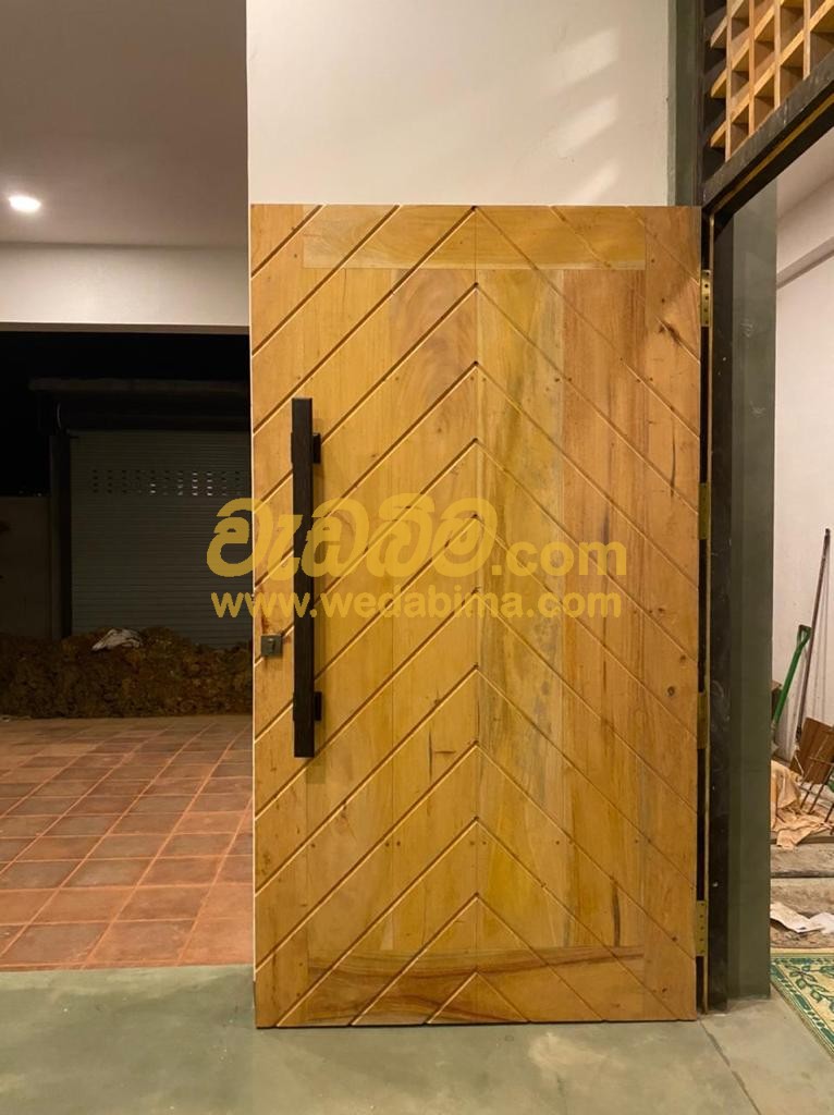 Wooden Door Handle Design - Kithul Timber