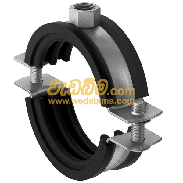 Pipe Clamps with Rubber - 3/4" - 4" inch