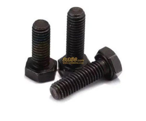 Hex head bolt & Nut high tension black finish for sale Colombo