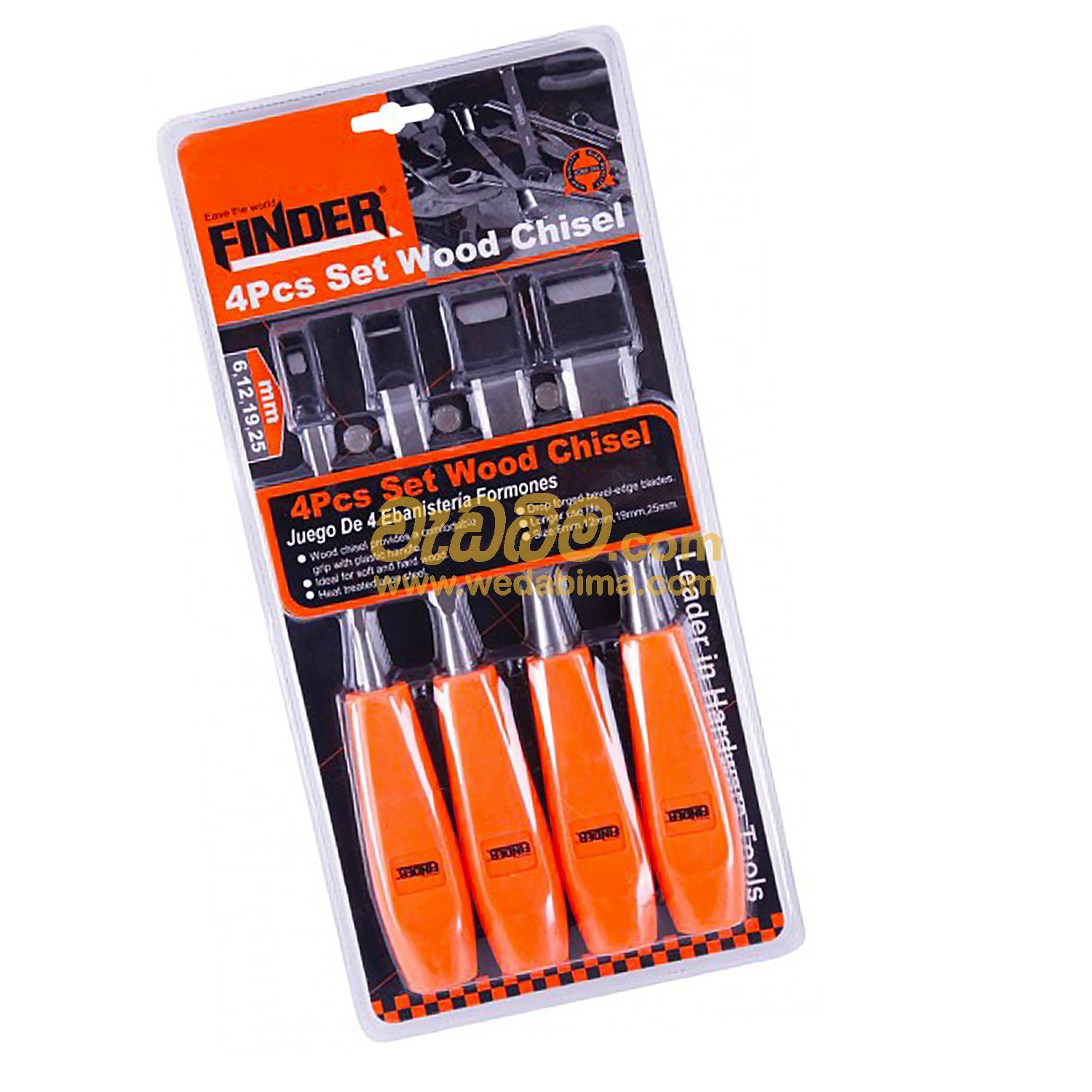 Cover image for FINDER Wood Chisel Set 4Pcs