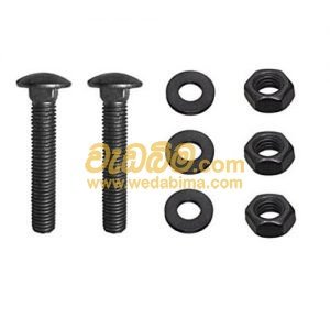 Carriage Head Bolt & Nut Mild Steel