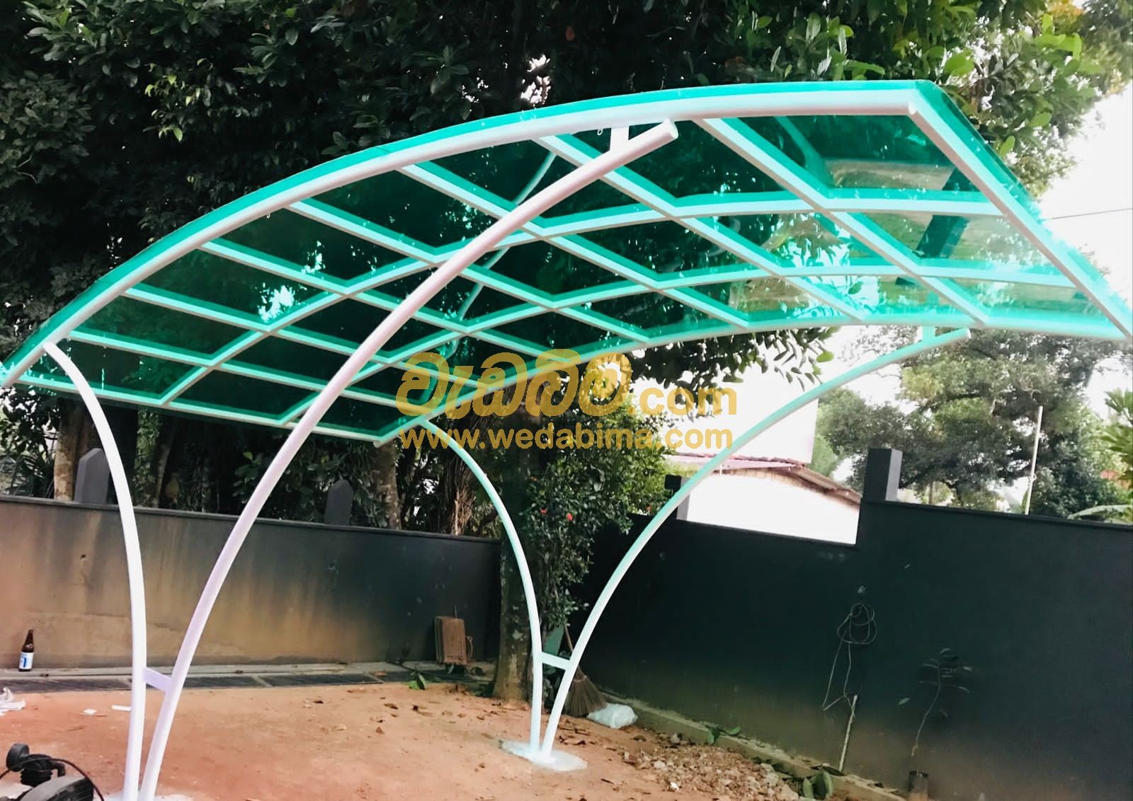 Solid Polycarbonate Car Porch Canopy in gampaha