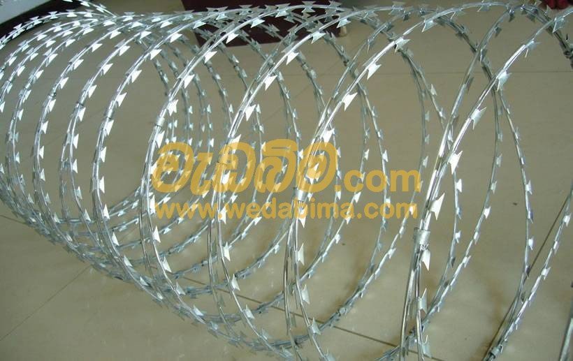 Cover image for razor wire fence